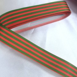 Yeniyıl 2023 Hediye Paketleme Kurdelesi Yeşil Kırmızı &Ccedil;izgi-YENI-1118