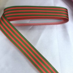 Yeniyıl 2023 Hediye Paketleme Kurdelesi Yeşil Kırmızı &Ccedil;izgi-YENI-1118