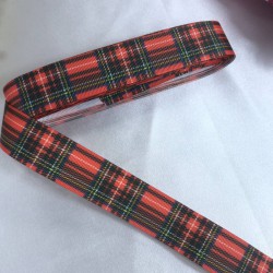 Yeniyıl 2023 Hediye Paketleme Kurdelesi Siyah Kırmızı &Ccedil;izgili-YENI-1121