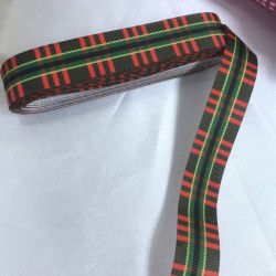 Yeniyıl 2023 Hediye Paketleme Kurdelesi Yeşil Kırmızı &Ccedil;izgili-YENI-1122