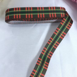 Yeniyıl 2023 Hediye Paketleme Kurdelesi Yeşil Kırmızı &Ccedil;izgili-YENI-1122