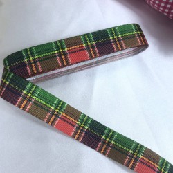 Yeniyıl 2023 Hediye Paketleme Kurdelesi Kırmızı Yeşil Ekoseli-YENI-1123