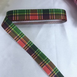 Yeniyıl 2023 Hediye Paketleme Kurdelesi Kırmızı Yeşil Ekoseli-YENI-1123