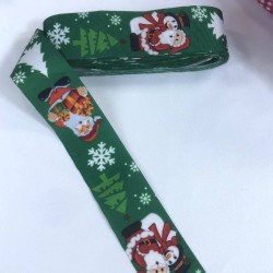 Yeniyıl 2023 Hediye Paketleme Kurdelesi Yeşil Büyük Noel Baba-YENI-1184