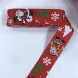 Yeniyıl 2023 Hediye Paketleme Kurdelesi Kırmızı Büyük Noel Baba-YENI-1185