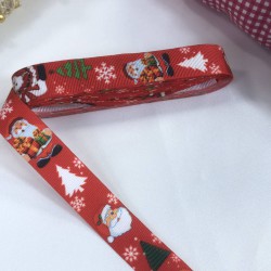 Yeniyıl 2023 Hediye Paketleme Kurdelesi Noel Baba Kırmızı-YENI-1188