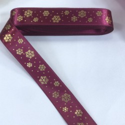 Yeniyıl 2023 Hediye Paketleme Kurdelesi Mürdüm Saten Kartanesi-YENI-1194