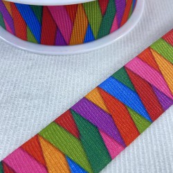 Rengarenk Çaprazlı Hediye Paketleme Grogren Kurdele-YENI-1200 Rengarenk Çaprazlı Hediye Paketleme Grogren Kurdele-YENI-1200