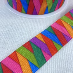 Rengarenk Çaprazlı Hediye Paketleme Grogren Kurdele-YENI-1200 Rengarenk Çaprazlı Hediye Paketleme Grogren Kurdele-YENI-1200