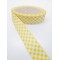 Sarı Kareli Grogren Kurdele 4 cm 1 Metre-YENY-128
