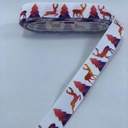 Renkli Geyik Desenli Grogren Kurdele-YILBASI-1012