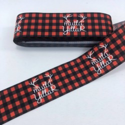 Ekose Desenli Mutlu Yıllar Grogren Kurdele-YILBASI-1015