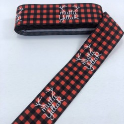 Ekose Desenli Mutlu Yıllar Grogren Kurdele-YILBASI-1015