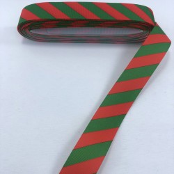 Renkli Çapraz Desenli Yılbaşı Grogren Kurdele-YILBASI-1019