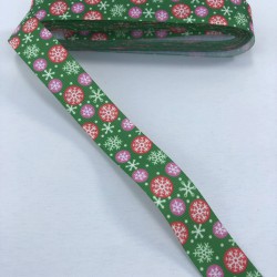 Yeşil Kartanesi Desenli Grogren Kurdele-YILBASI-1022