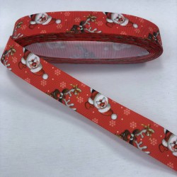 Noel Baba Geyik Desenli Yılbaşı Grogren Kurdele-YILBASI-1024