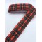 Siyah Kırmızı Kare Desenli Grogren Kurdele-YILBASI-1027