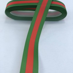 Yeşil Ortası Kırmızı &Ccedil;izgili Yılbaşı Kurdelesi-YILBASI-1159