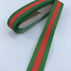 Yeşil Ortası Kırmızı &Ccedil;izgili Yılbaşı Kurdelesi-YILBASI-1159