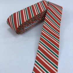 Yeşil Kırmızı Yatay Çizgili Yılbaşı Kurdelesi-YILBASI-1161