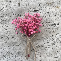 Fuşya Cipsolu Damat Yaka Çiçeği-YKC-1010