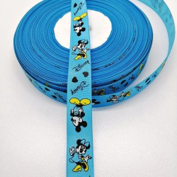 Mavi Micki Mause Desenli Grogren Kurdele 2 cm-YL-1002