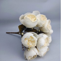 Krem Rengi Şakayık Yapay Çiçek-YPC-105