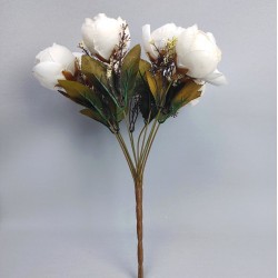 Krem Rengi Yapay Çiçek Şakayık-YPC-107