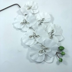 Beyaz Yapay Orkide Çiçeği-YPC-115