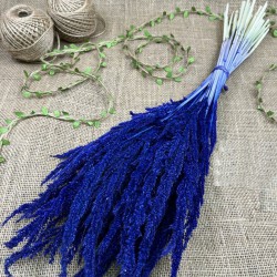 Saks Mavi Kurutulmuş Şoklanmış Darcan Kuru Çiçek-YPC-198