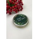 Yuvarlak Gümüş Teneke Kutu Yeşil Happy New Year Baskılı-YSUS-1007
