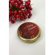 Teneke Hediyelik Kutu Gold Kırmızı Merry Chirstmas Baskılı-YSUS-1013