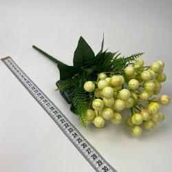 Dekoratif Yapay Çiçek Krem Kokina Demeti 1 Demet Yapay Bitki 7 Kafalı-YSUS-1034