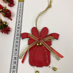 Yılbaşı Ahşap Ağaç Süsü Hediye Paketi Baskılı 5 Adet-YSUS-1044