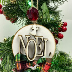 Yeniyıl Ağaç Süsü Noel Yazılı Baskılı 5 Adet-YSUS-1054