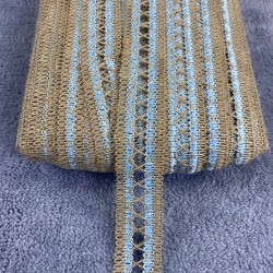 Mavi Hasırlı Çapraz Desenli Su Taşı Koç Boynuzu -YSUTASI-1000