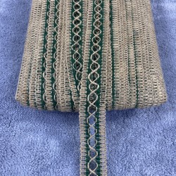 Yeşil Hasırlı Çapraz Desenli Su Taşı Koç Boynuzu -YSUTASI-1003