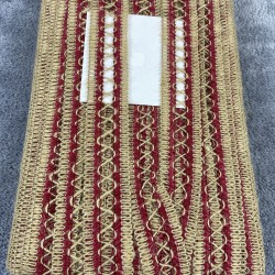 Kırmızı Hasırlı Çapraz Desenli Su Taşı Koç Boynuzu -YSUTASI-1005 Kırmızı Hasırlı Çapraz Desenli Su Taşı Koç Boynuzu -YSUTASI-1005