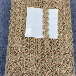 Hasır Su Taşı Koç Boynuzu Turuncu Çizgili Dekoratif Şerit-YSUTASI-1009