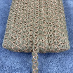 Hasır Su Taşı Koç Boynuzu Turuncu Çizgili Dekoratif Şerit-YSUTASI-1009