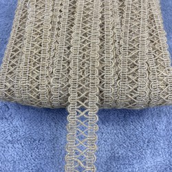 Hasır Su Taşı Çapraz Desenli Dekoratif Şerit-YSUTASI-1016