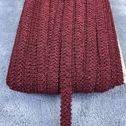 Bordo Rengi Koç Boynuzu Su Taşı Dekoratif Şerit-YSUTASI-1017