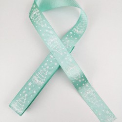 Su Yeşili &Ccedil;am Ağacı Grogren Kurdele 2,5 cm 1 Metre-YY-1009