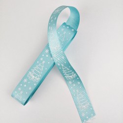 Mavi Çam Ağacı Grogren Kurdele 2,5 cm 1 Metre-YY-1010 Mavi Çam Ağacı Grogren Kurdele 2,5 cm 1 Metre-YY-1010