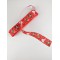 Kırmızı Yılbaşı Desenli Grogren Kurdele 2,5 cm 1 Metre-YY-1031