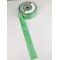Yeşil Happy New Year Tafta Kurdele 2,5 cm 1 Metre-YY-1038
