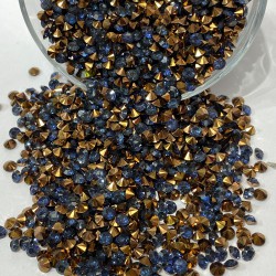 Yuvalı Yapıştırma Taş Lacivert 1 Paket 50 Adet-YYT-1