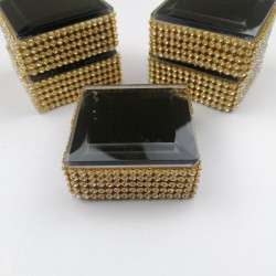 Siyah Gold Kaplamalı Yüzük Yükseltme Kutusu-YZK-1003