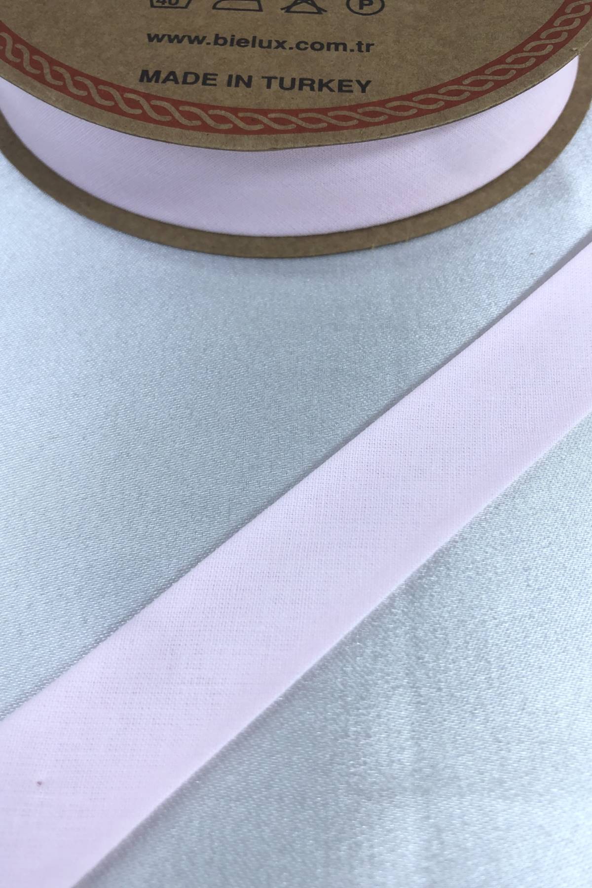 Açık Pembe Koton Biye En 2 Cm Boy 1 Metre-BYE-1069