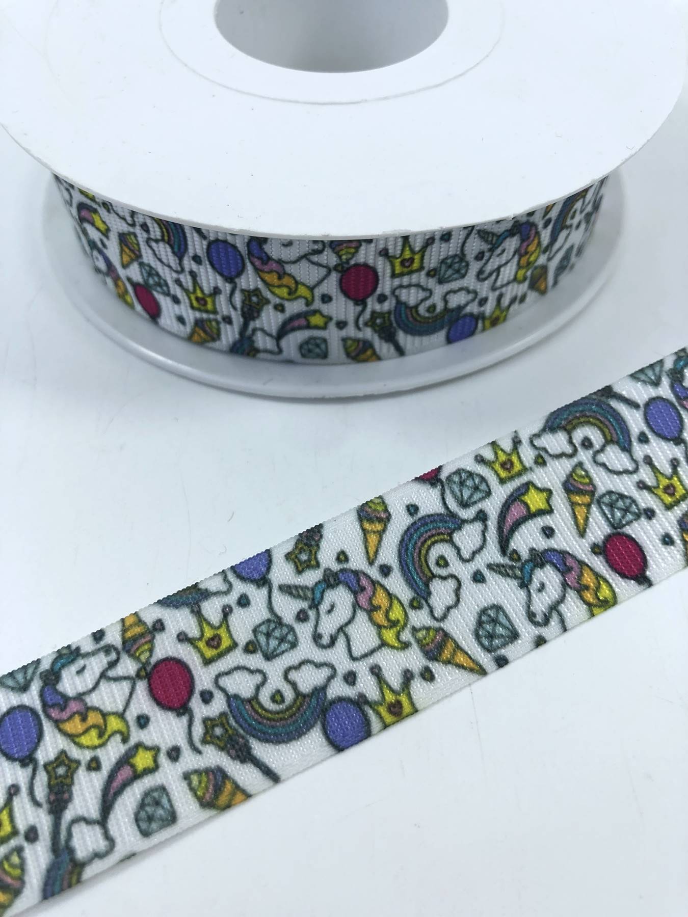 Renkli Unicorn Desenli Grogren Kurdele-KDL-1123